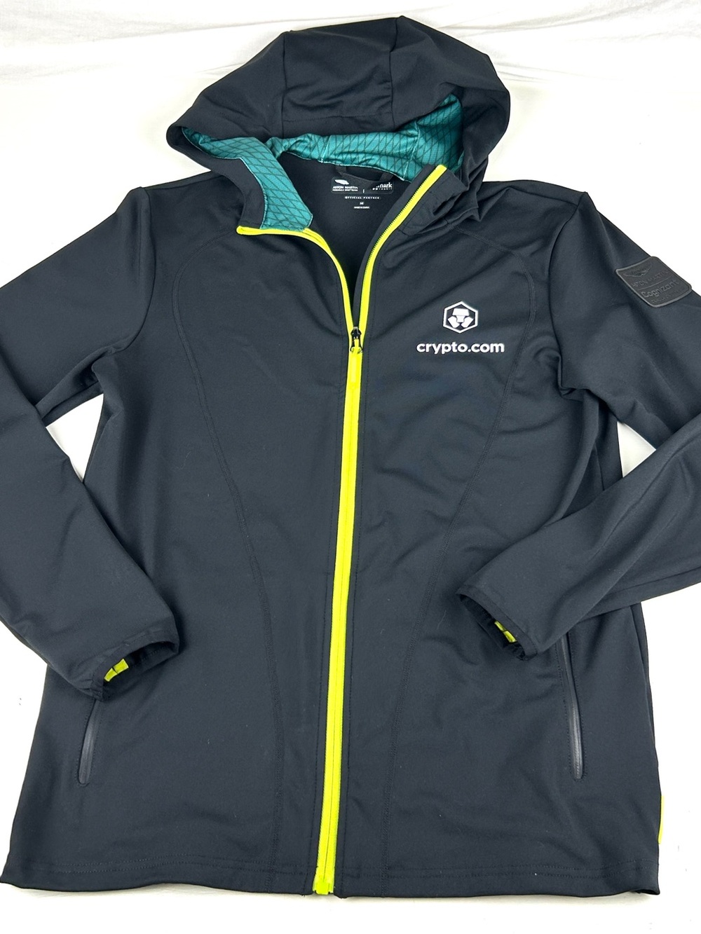 Pelmark Teckit Aston Martin F1 Formula One Team Jacket Men's Med Black Full Zip